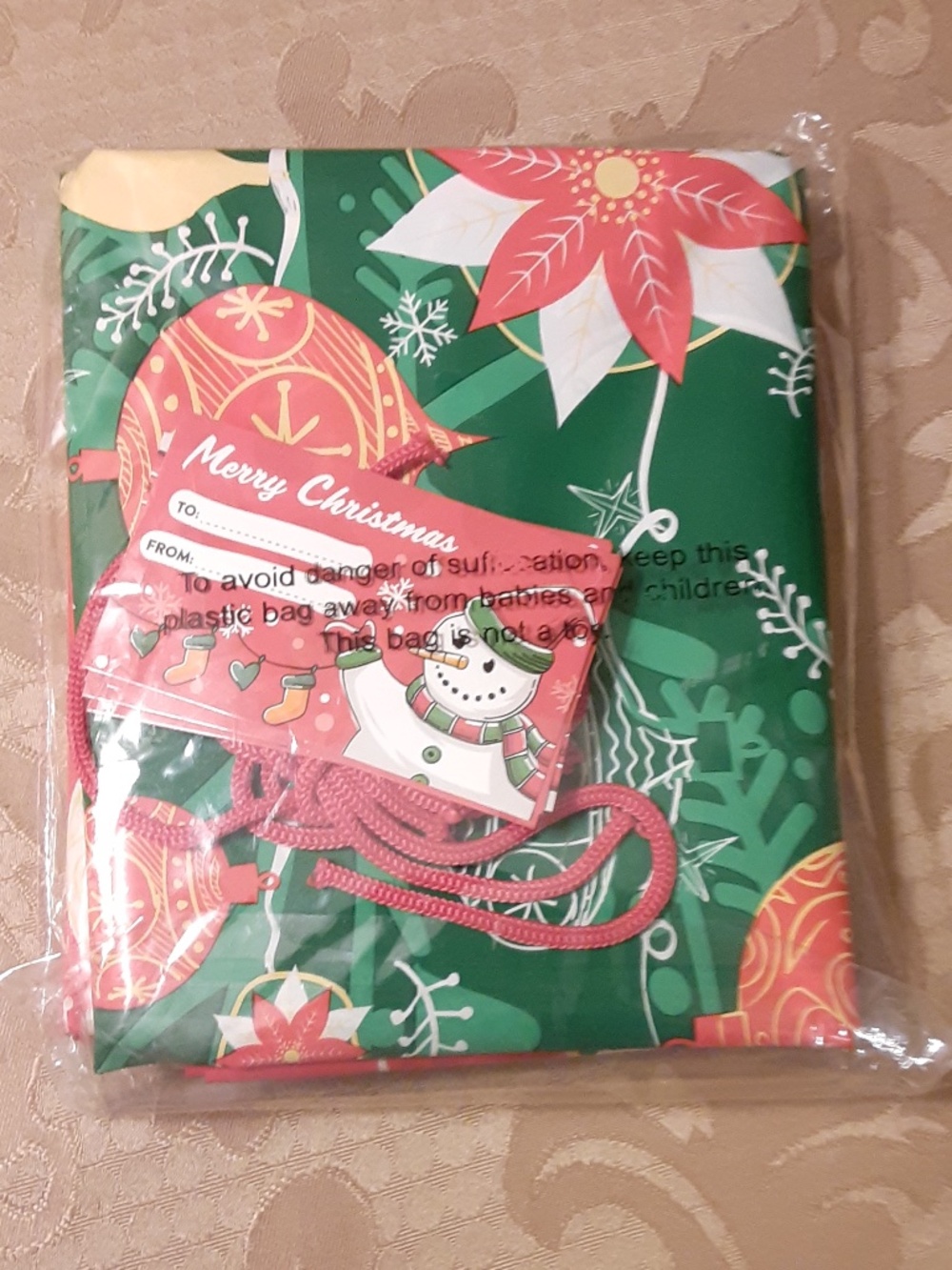 Ornaments Jumbo Xmas Gift Bag 4-pc